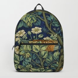 Vintage William Morris pattern pheasant and squirrel Backpack | Decorative, Vintage, William, Floral, Old, Background, Pattern, Decor, Flower, Vector 