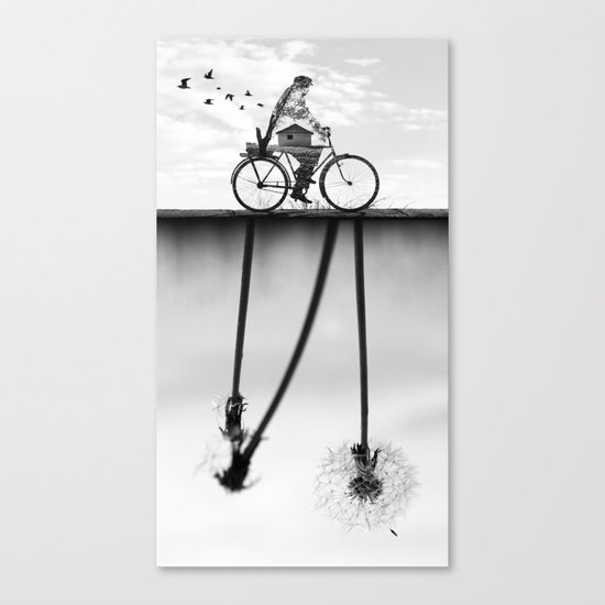 Go with the flow Canvas Print