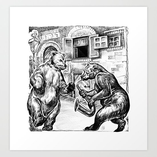 Bears Art Print