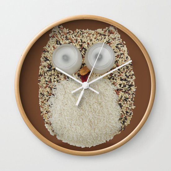 Specs, The Grainy Owl! Wall Clock