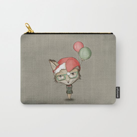 Christmas Fox Carry-All Pouch