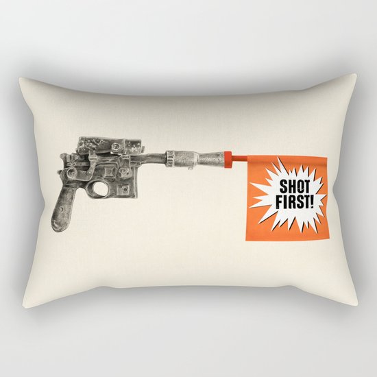 Shot First Rectangular Pillow