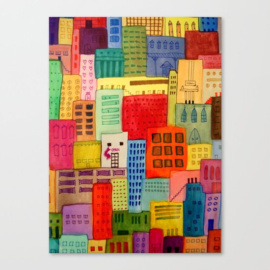 une ville à moi Canvas Print