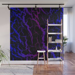 Cracked Space Lava - Blue/Purple Wall Mural