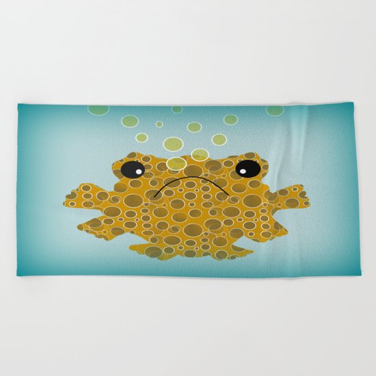 Bubbles The Fish Beach Towel