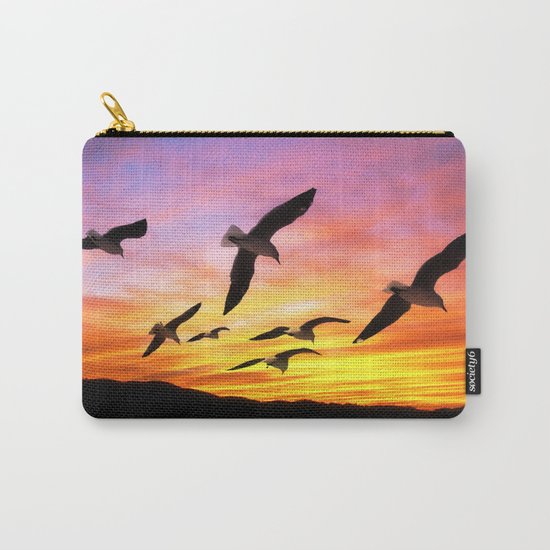 Seagull Sunset Carry-All Pouch