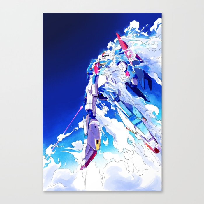 Zeta Gundam Rising Canvas Print