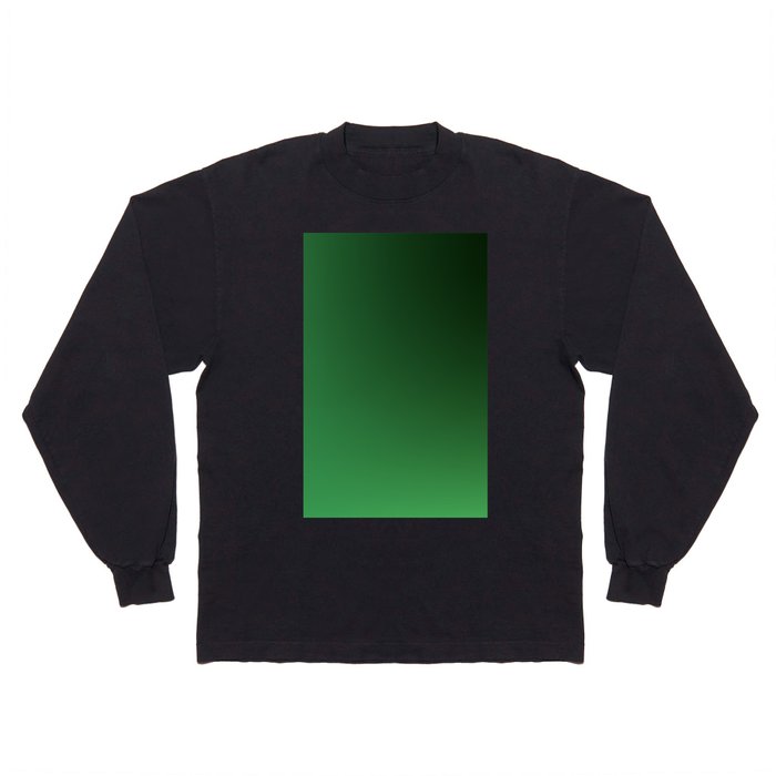 52  Green Gradient Background 220713 Minimalist Art Valourine Digital Design Long Sleeve T Shirt
