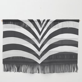 Black and white hills Wall Hanging