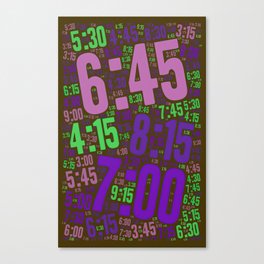 Pace run , number 029 Canvas Print