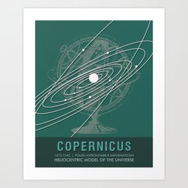 Science Posters - Nicolaus Copernicus - Astronomer, Mathematician Art Print