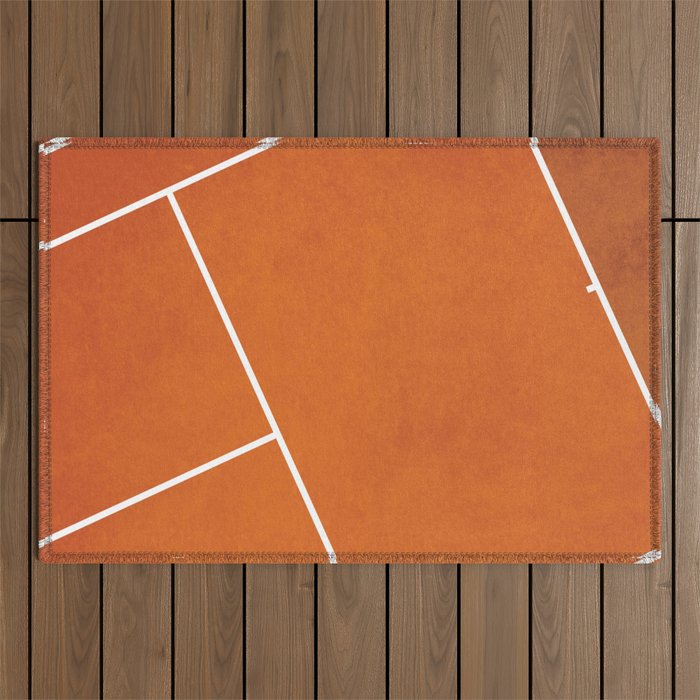 French Open Tennis Court Outdoor Rug