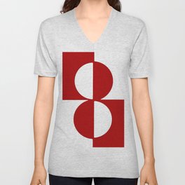 Circle and abstraction 67 V Neck T Shirt