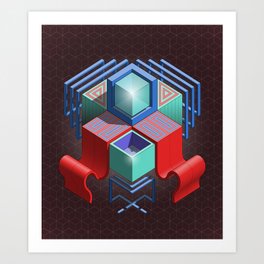 Abstract Cube 01 Art Print