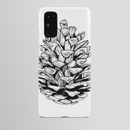 Pine cone illustration Android Case