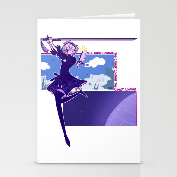 Nier Automata Stationery Cards