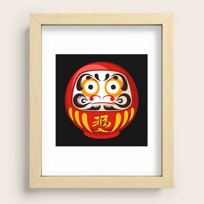 その他 Daruma Artwork Daruma Bodhidharma Edo Wood Block Print | Strength and