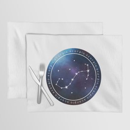Scorpio Zodiac | Nebula Circles Placemat
