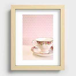 Teacup Heart Recessed Framed Print