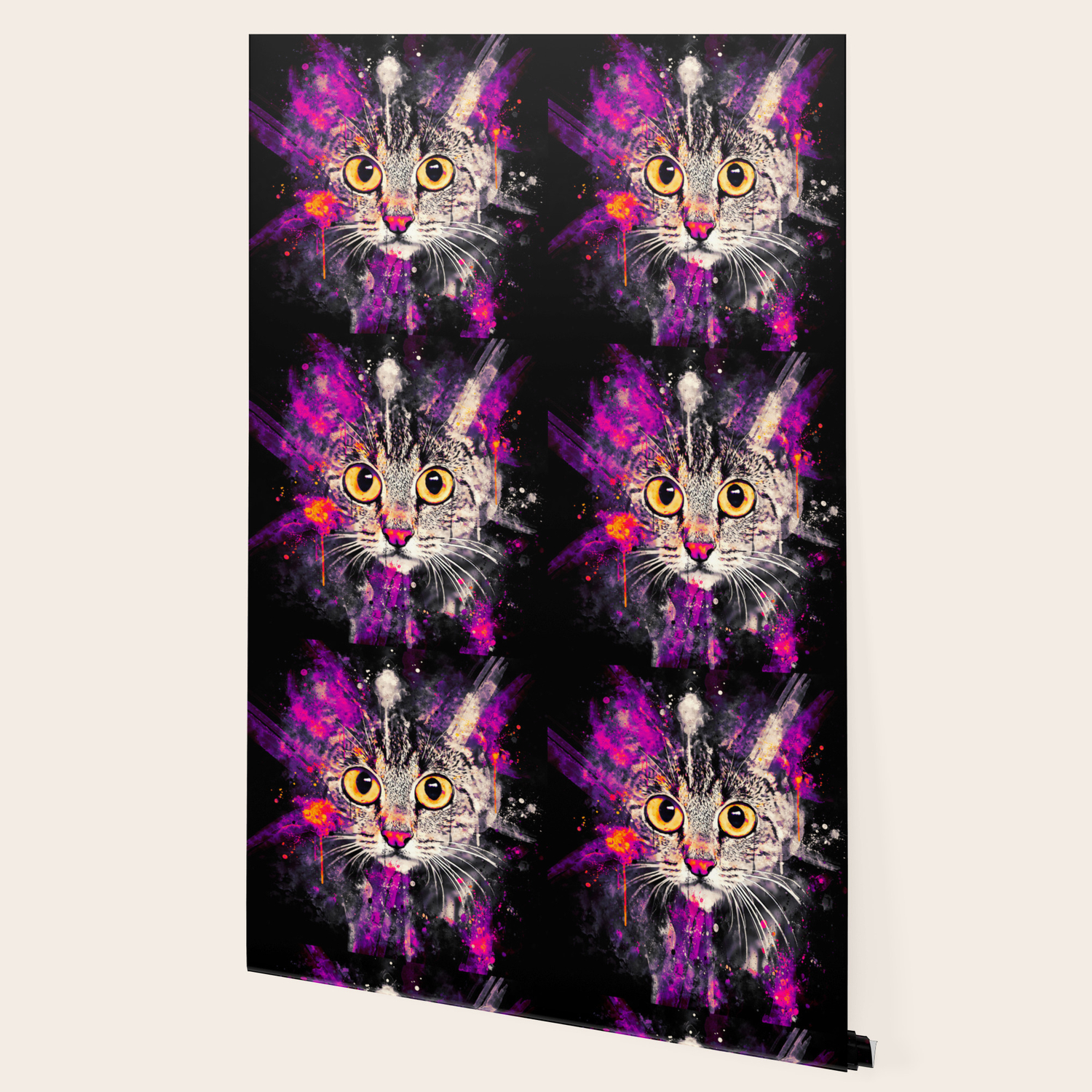 Cat Big Eyes Wslsh Wallpaper By Gxp Design Society6