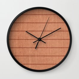 Minimal Stripes, Terracotta Wall Clock