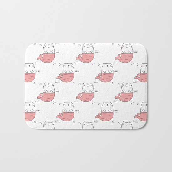 MerKitty Pink Bath Mat