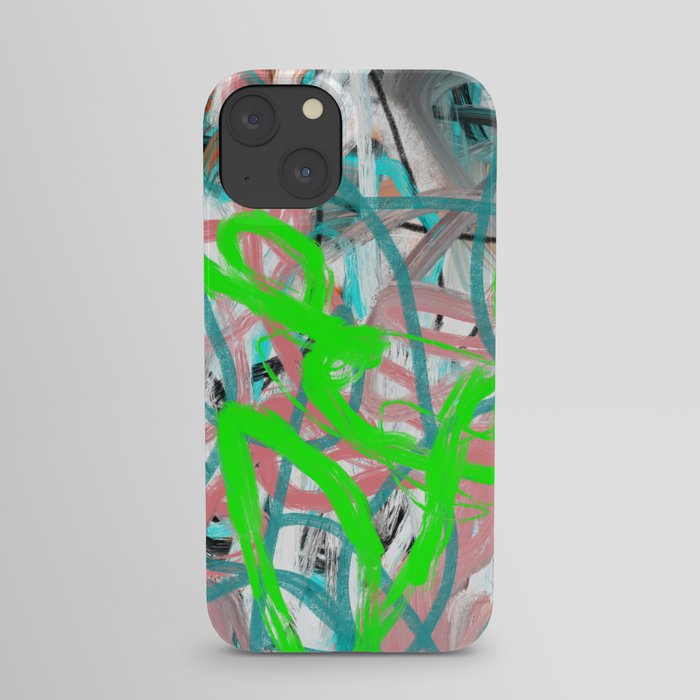 Abstract expressionist Art. Abstract Painting 89. iPhone Case