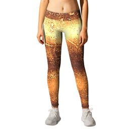 Metal Gold Colors Leggings | Golden, Copper, Illustration, Abstract, Gold, Digital, Pattern, Paintingwatercolor, Wood, Colors 