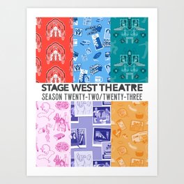 Stage West Theatre Season 2022-2023 Art Print