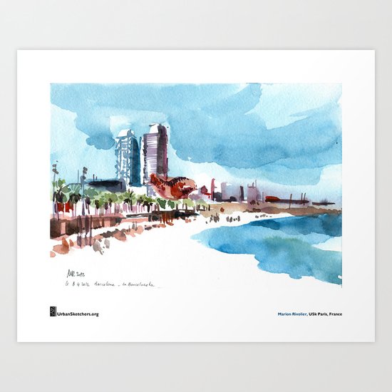 Marion Rivolier, "Barceloneta" Art Print