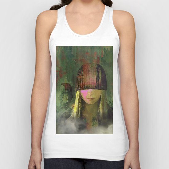 Queen crow Unisex Tank Top