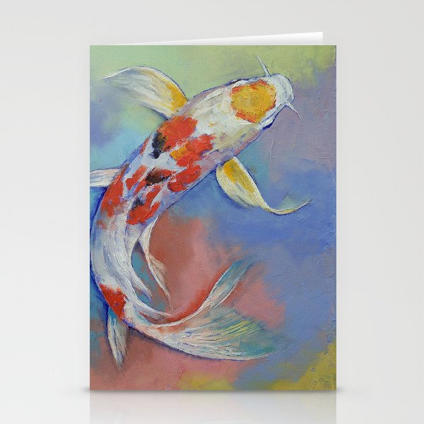 Butterfly Koi Fish Stationery Cards By Michaelcreese Society6