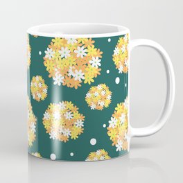 Floral Pattern Bright Petals Coffee Mug