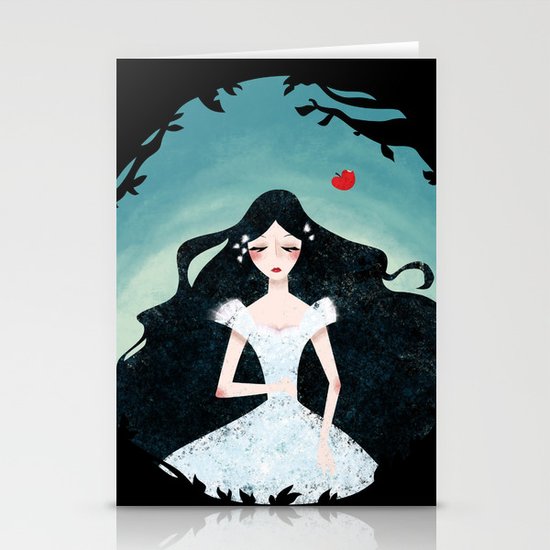 Snow White Stationery Cards