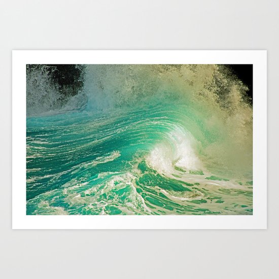 WAVE JOY Art Print