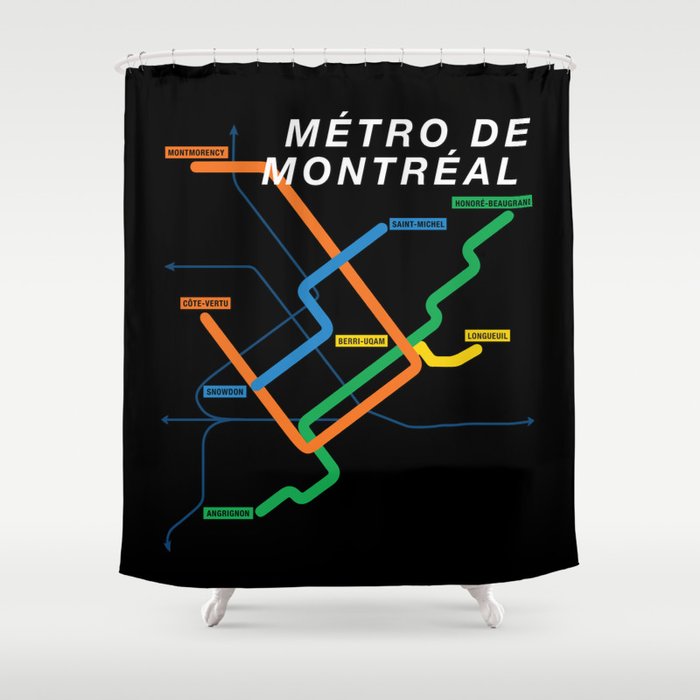 Montreal Metro Shower Curtain By Coconutsandshrimps Society6