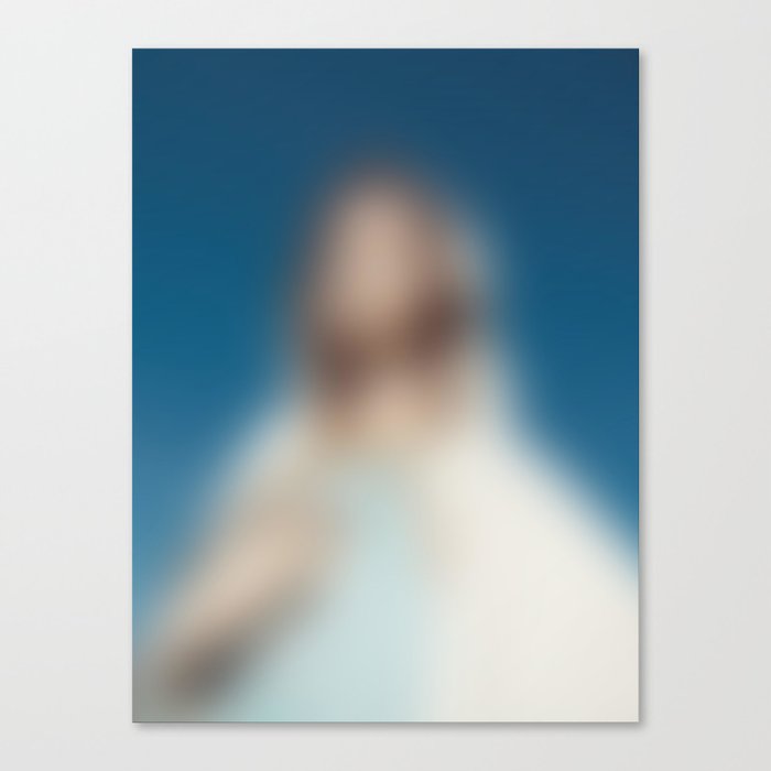 Blurred portrait: Madonna Canvas Print