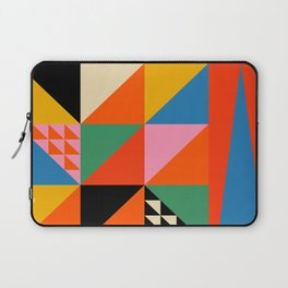 Geometric abstraction in colorful shapes   Laptop Sleeve