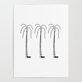 Palmtree triplets Poster