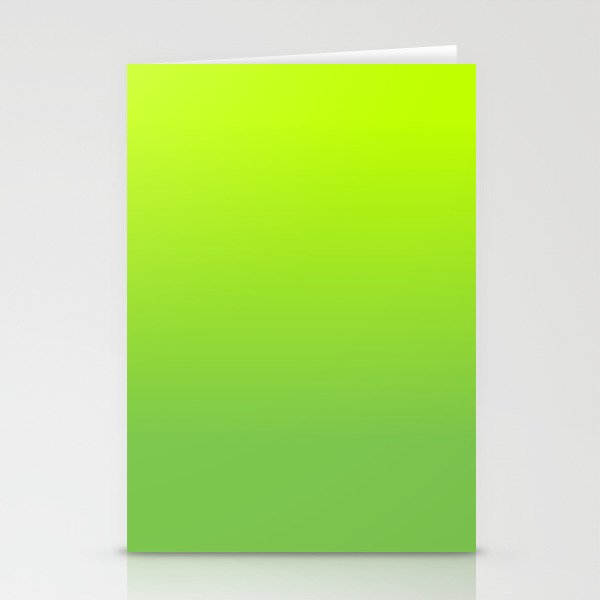LIME GREEN OMBRE PATTERN Stationery Cards