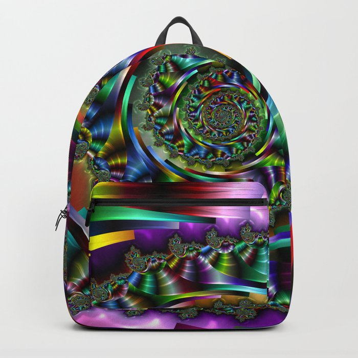 SHINING SPIRAL COLORFUL Backpack by Digital Art by Cassy Society6