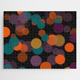 Colorful Textured Circles Jigsaw Puzzle
