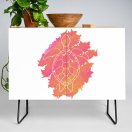 Pastel Sea Turtle - Watercolour Credenza