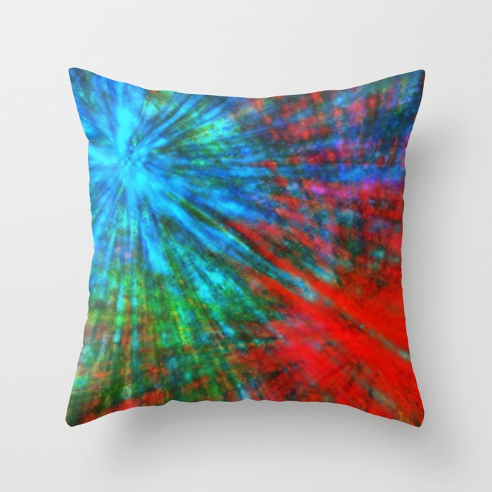 Abstract Big Bangs 001 Throw Pillow