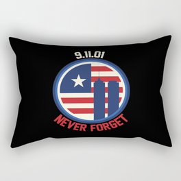 Patriot Day Never Forget 911 Anniversary Rectangular Pillow