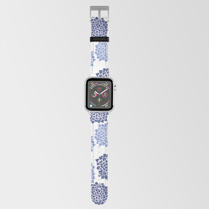 Dahlia Burst Navy Apple Watch Band by creative chanel