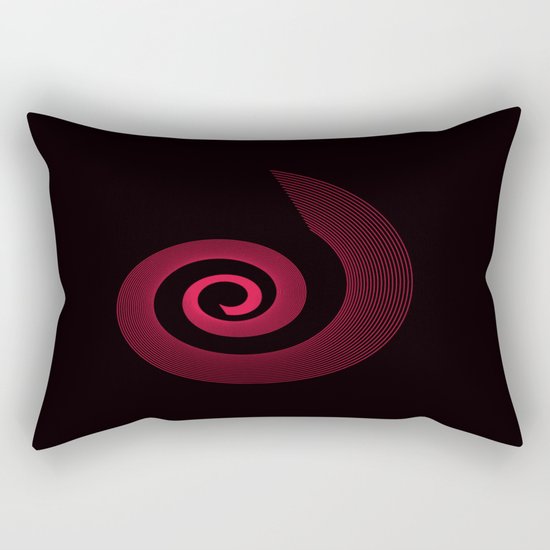 Red black spirale 5 Rectangular Pillow