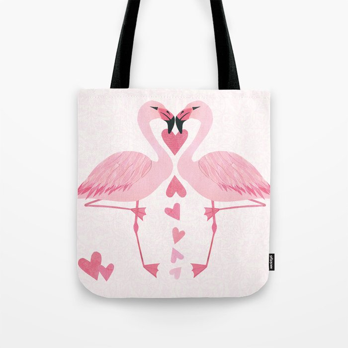 Flamingo Love. Tote Bag