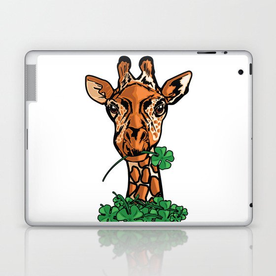 St. Patricks Day Giraffe Laptop & iPad Skin