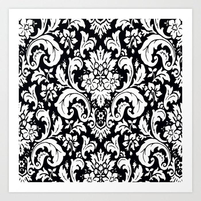 Black White Paisley Hand Towels Set 2 Pack for Bathroom Kitchen